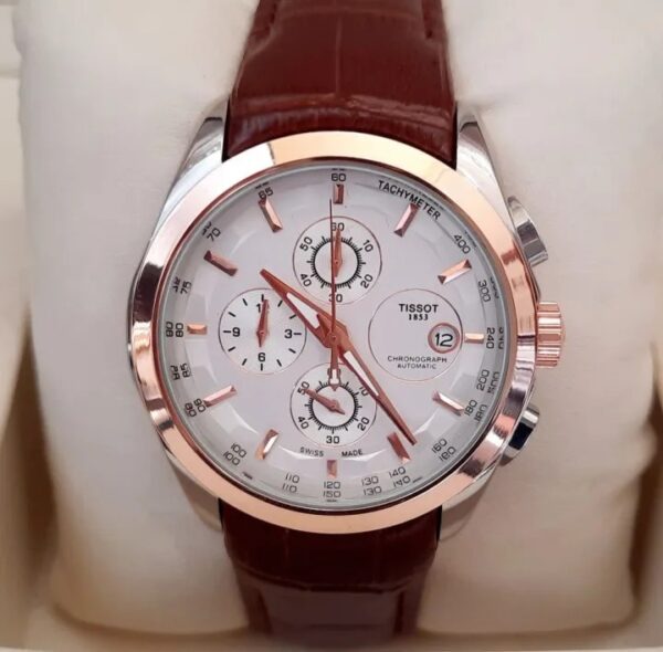 Tissot 1853 Brown Leather Strap (Chronographs) - Image 4