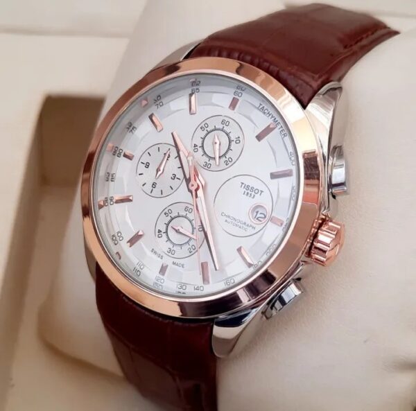 Tissot 1853 Brown Leather Strap (Chronographs) - Image 3