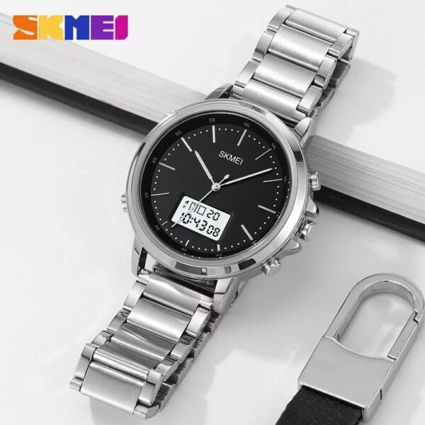 SKMEI ORIGINAL SK-1652 DOUBLE TIME WATCH - Image 6