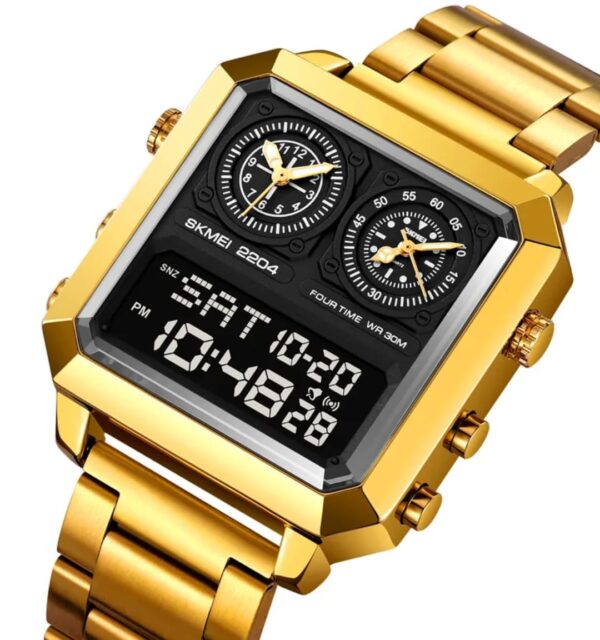 SKMEI ORIGINAL SK-2204 TRIPLE TIME WATCH
