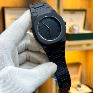 Black Aura Quartz Watch – Stylish Analog Watch for Men & Boys