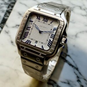 Cartier Stainless Steel 40mm Silver Chain