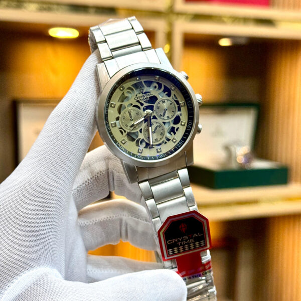 CRYSTAL TIME Quartz movement  Master clip lock Fine quality - Image 2